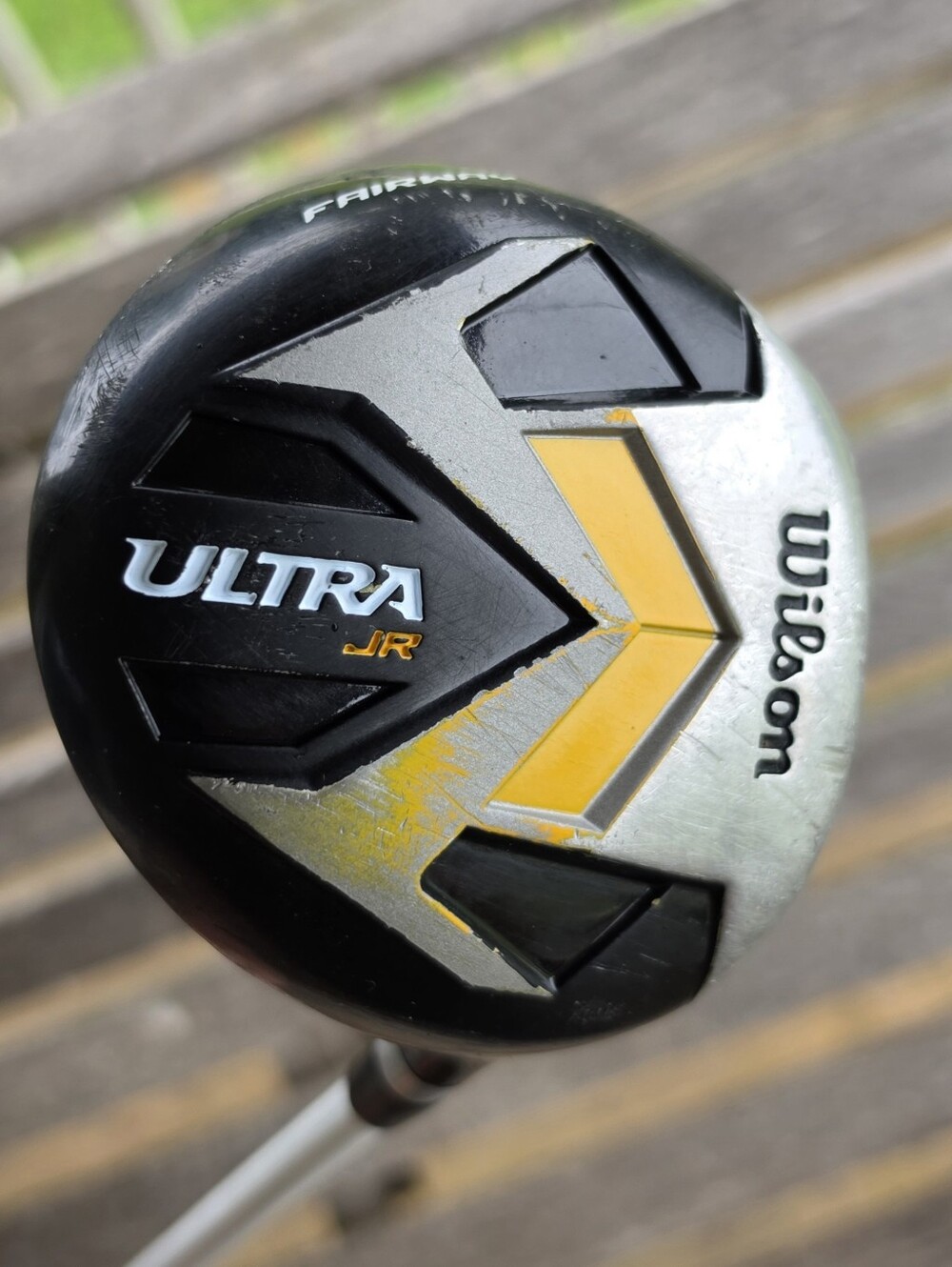Wilson Ultra Jr. fairway wood, golf club.